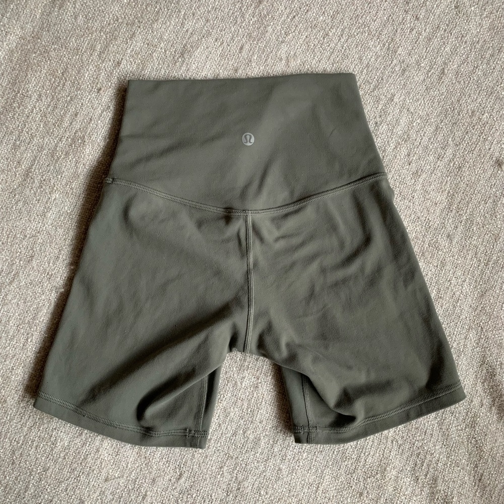 Lululemon Align 6" Shorts in Grey Sage